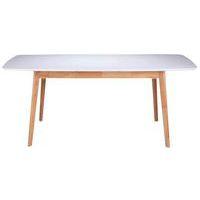 Table réunion Enma extensible 120 150x75x80 cm Chêne/Blanc thumbnail image 2