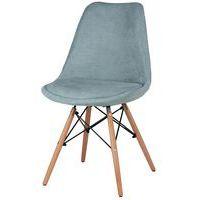 Lot de 4 chaises Lindy pieds bois naturel  Somcasa