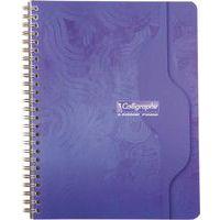 Cahier reliure hélicoïdale 17x22 cm 180 pages seyes 70g
