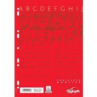 Etui 100 feuillets recharge classeurs A4 5x5 blanc - Pichon