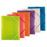 Assortiment de 20 chemises polypropylène 3 rabats + élastiques pour format A4 coloris assortis selon arrivage - Image principale