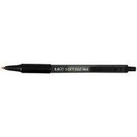 Stylo bille pointe moyenne rétractable “Soft Feel” Bic - noir - Image principale