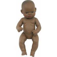 Bébé africain fille 32 cm sans cheveux - Image principale