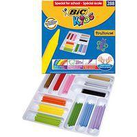 Classpack 288 craies 12 cm 12 couleur Plastidecor - Bic