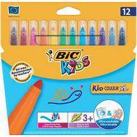 Pochette de 12 feutres grosse pointe XL - Bic