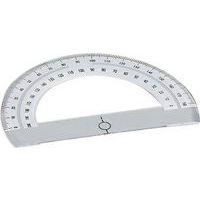Rapporteur cristal plastique en degrés 12 cm - Image principale