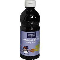 Flacon 500 ml, couleurs acryliques glossy lefranc & bourgeois - noir - Image principale