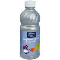 Flacon 500 ml, couleurs acryliques glossy lefranc & bourgeois - argent - Image principale