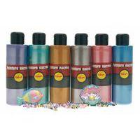 Boîte 6 flacons 250 ml gouache nacrée