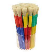 Pot de 30 brosses rondes en soie de porc