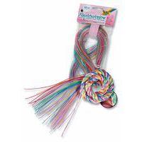 Sachet de 200 brins 80cm fils scoubidou 6 couleurs assortis