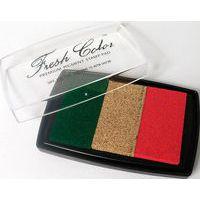 Tampon encreur pour timbres 3 couleurs noël - Image principale