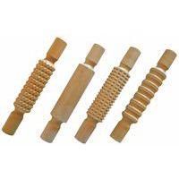 Lot de 4 rouleaux 21 cm bois massif