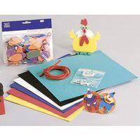 Sachet 200 rondelles différents Ø caoutchouc mousse couleurs
