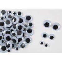 Assortiment 250 yeux mobiles 10,15,20 mm adhésifs