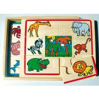 Coffret 4 puzzles - les animaux et leur milieu naturel - Sapinmalin