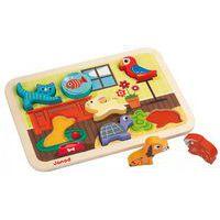 Puzzle les animaux domestiques Chunky - Janod