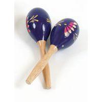 Maracas bois peint - Fuzeau