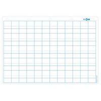 Tableau blanc effaçable à sec 70 x 100 cm - réglure double ligne maternelle - Image principale