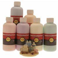Assortiment de 6 flacons de 250ml de gouache acrylique pastel - Pichon