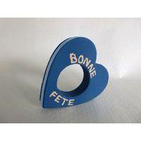 Rond de serviette forme cœur en carton 110 mm thumbnail image