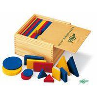 Set de blocs logiques géométrique en bois