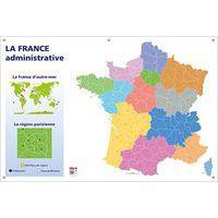 Carte murale muette France administrative - Image principale