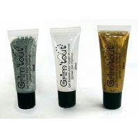 Assortiment 3 tubes 25ml gel paillettes or, argent,cristal - Image principale