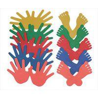 Lot de 20 pieds et mains en plastique souple - Image principale