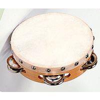Tambourin 2x4 cymbalettes peau naturelle ø 15 cm - Image principale