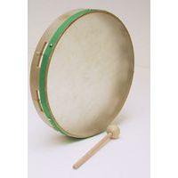 Tambourin de rythme, peau naturelle ø 25cm + maillet