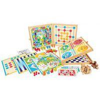 Coffret en bois 150 jeux de société - Jeujura