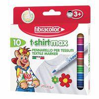 Boite de 10 feutres pour tissus pointe large - Image principale