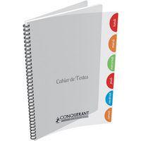 Cahier de texte en couverture polypropylène hélicoïdal 17x22 cm 124 pages seyes 90g - Image principale