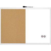 Tableau mixte magnétique liège et blanc - Nobo