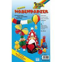 Assortiment 8 feuilles papier nid d'abeille 8 couleurs 34.5x40 cm - Image principale