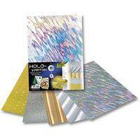 Pochette 5 feuilles carton holographique 25x35 cm 230g - Image principale