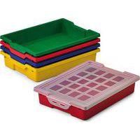 Lot 4 bacs de rangement petit modèle dim. 42 x 31 x 7.3 cm - Image principale