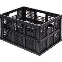 Bac de rangement pliant 45 L empilable. dim : 400x575x280 mm