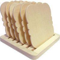 Lot 6 sous-verres avec socle de rangement