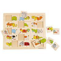 Puzzle méli-mélo les animaux - Beleduc