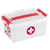 Boite de rangement pharmacie de 6 litres avec poignée