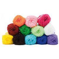 Lot 12 pelotes de laine 25gr couleurs assorties