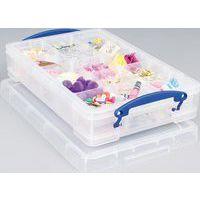 Bac de rangement 11 L avec diviseur 6 compartiments 456x356x148 mm