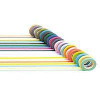 Boîte de 20 rubans adhésifs repositionnables masking Tape couleurs assorties - Image principale