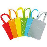 Lot 6 sacs shopping coton en couleurs assorties 30x23 cm - Image principale