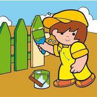 Lot 4 puzzles de 9 pièces en bois sur plateau en bois - Akros