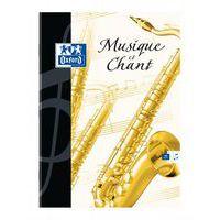 Cahier 17x22 cm 24 pages musique - 24 pages seyes 90g couverture pelliculée - Image principale