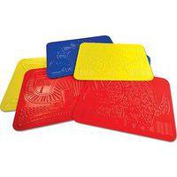 Lot 6 plaques relief dinosaures 21.5x28 cm - Image principale