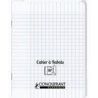 Cahier avec rabats 96 pages seyes, format 17x22 cm Polypropylène - incolore - Image principale